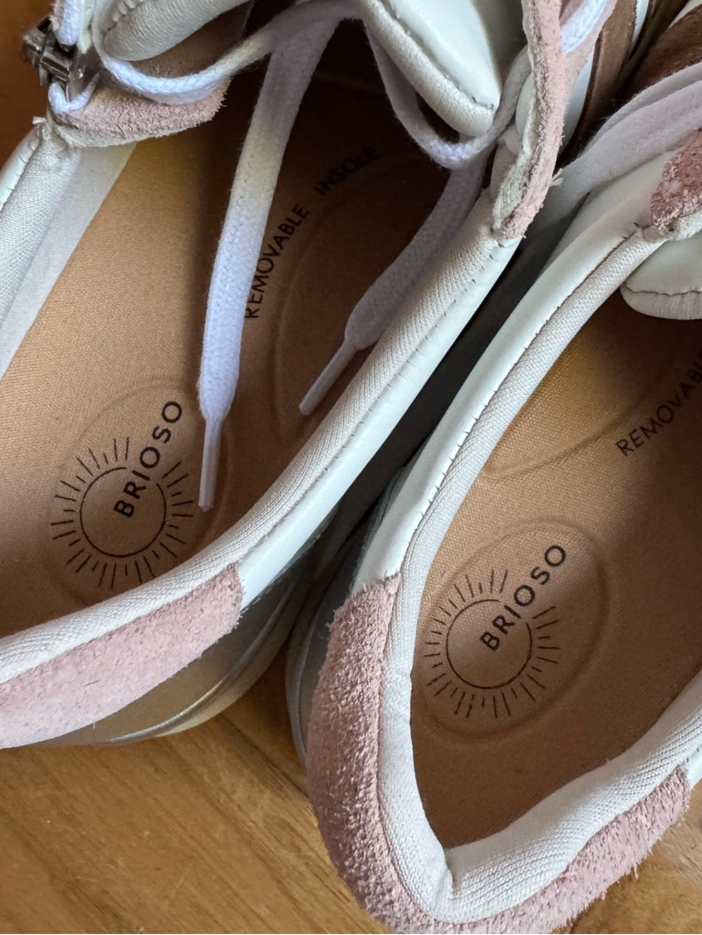 NWT Brioso Mimi Leather Zip Sneakers Sz 8,5 (no original box) - Picture 7 of 9